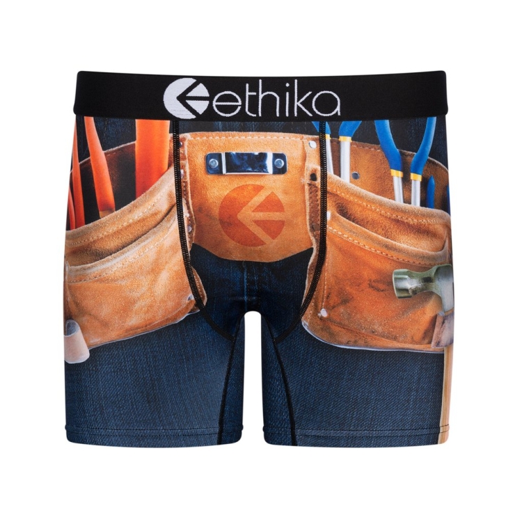 Ethika DIY Dad Mid Boxers Herr Marinblå | OZU296187