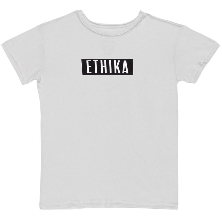 Ethika Distressed T-shirt Dam Grå | ICN753621