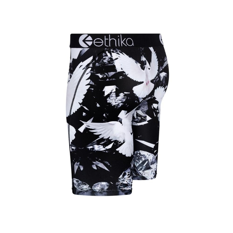 Ethika Dove Diamonds Staple Underkläder Pojke Svarta Vita | IFJ853476