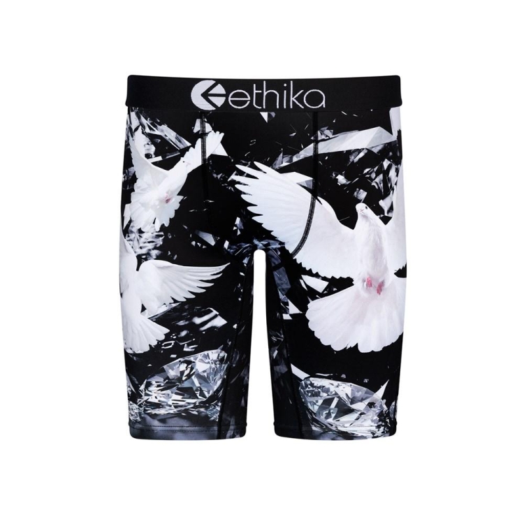 Ethika Dove Diamonds Staple Underkläder Pojke Svarta Vita | IFJ853476