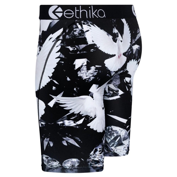 Ethika Dove Diamonds Staple Underwear Herr Svarta Vita | WIR634209