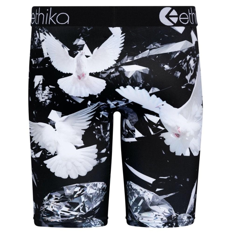 Ethika Dove Diamonds Staple Underwear Herr Svarta Vita | WIR634209