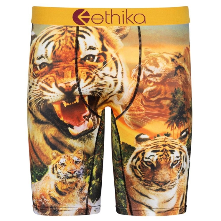 Ethika Easy Tiger Staple Underwear Herr Gula | CLV408396