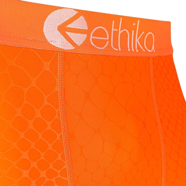 Ethika Embossed Python 3/4 Strumpbyxor Herr Orange | HRS503829