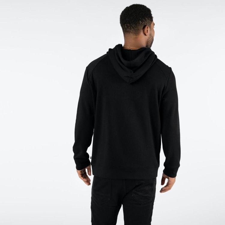 Ethika Embroidered Hoodie Herr Svarta | INL368719