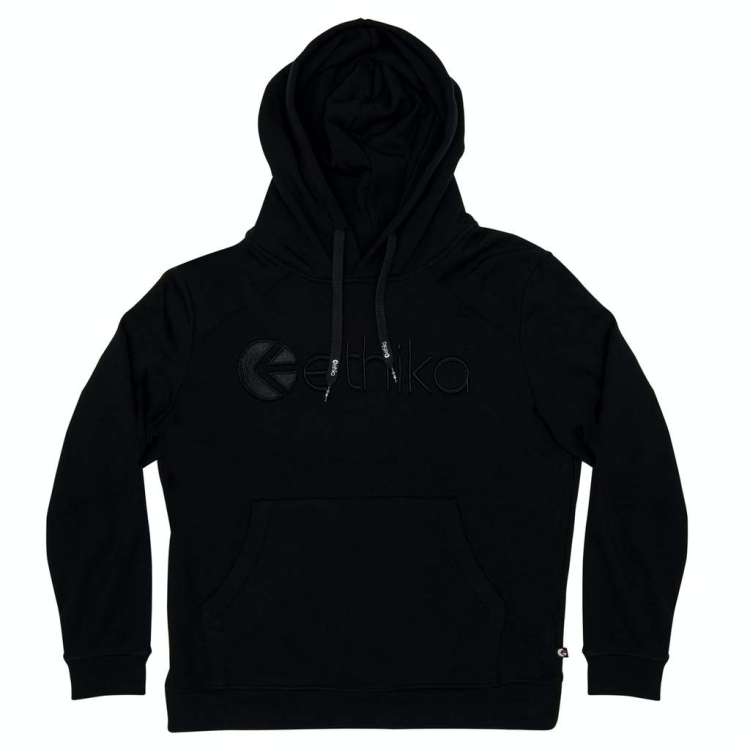 Ethika Embroidered Hoodie Herr Svarta | INL368719