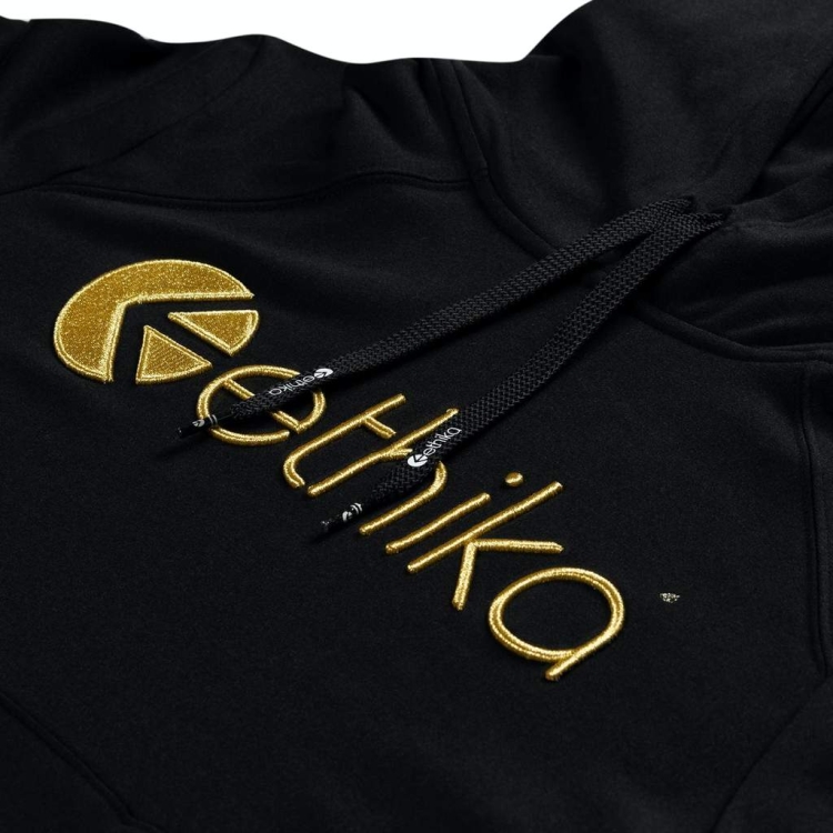 Ethika Embroidered Hoodie Herr Svarta | TVY745316