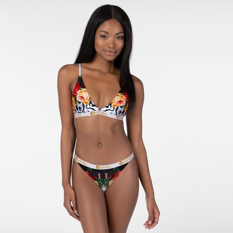 Ethika Floral Jungle Triangle Bra Dam Olika Färger | UPR345069