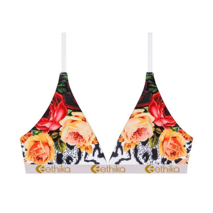 Ethika Floral Jungle Triangle Bra Dam Olika Färger | UPR345069