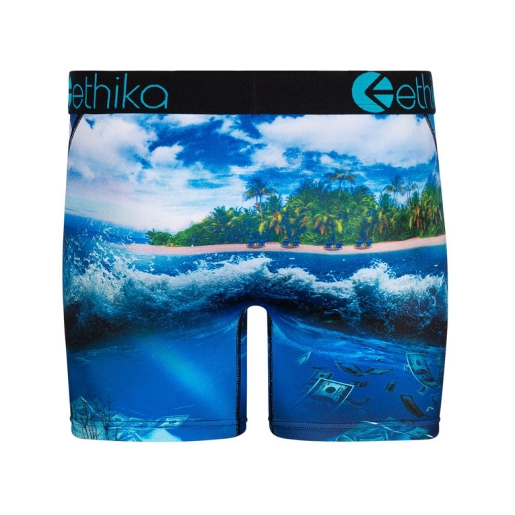 Ethika Free The Trappers Mid Boxers Herr Blå | CIX316247