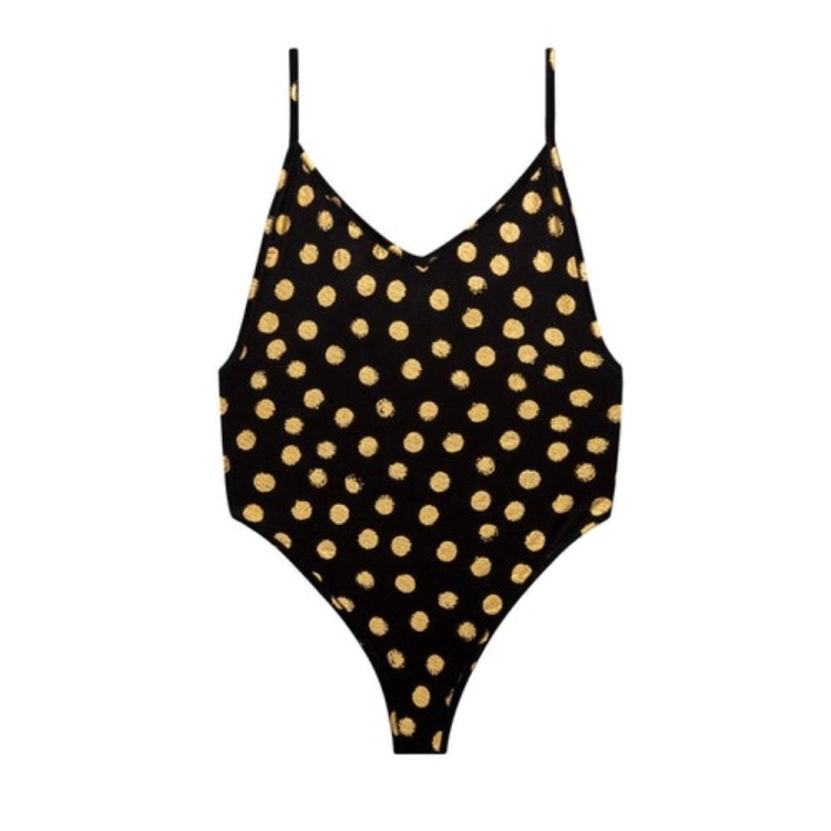 Ethika Gold Member Bodysuit Dam Svarta Guld | TJD137948