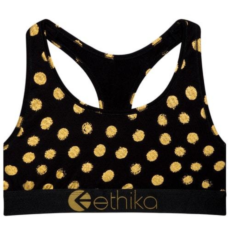 Ethika Gold Member Sport Bh Dam Svarta Guld | EMD465309