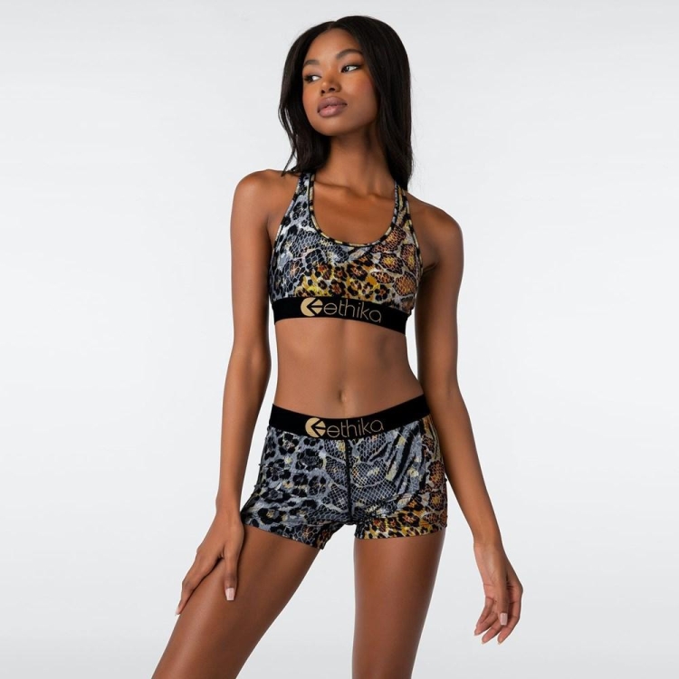 Ethika Golden Twist Staple Underwear Dam Leopard | HNZ054297