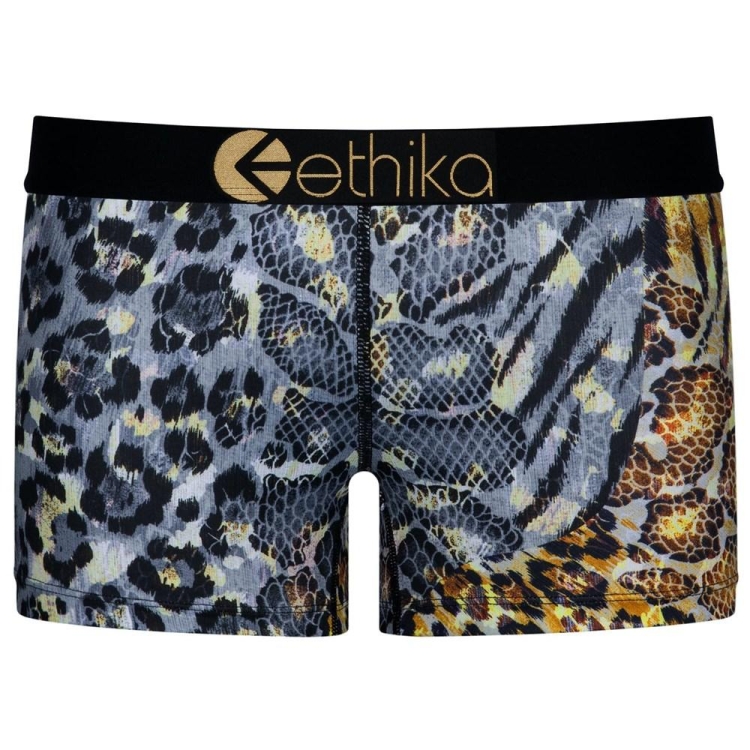 Ethika Golden Twist Staple Underwear Dam Leopard | HNZ054297