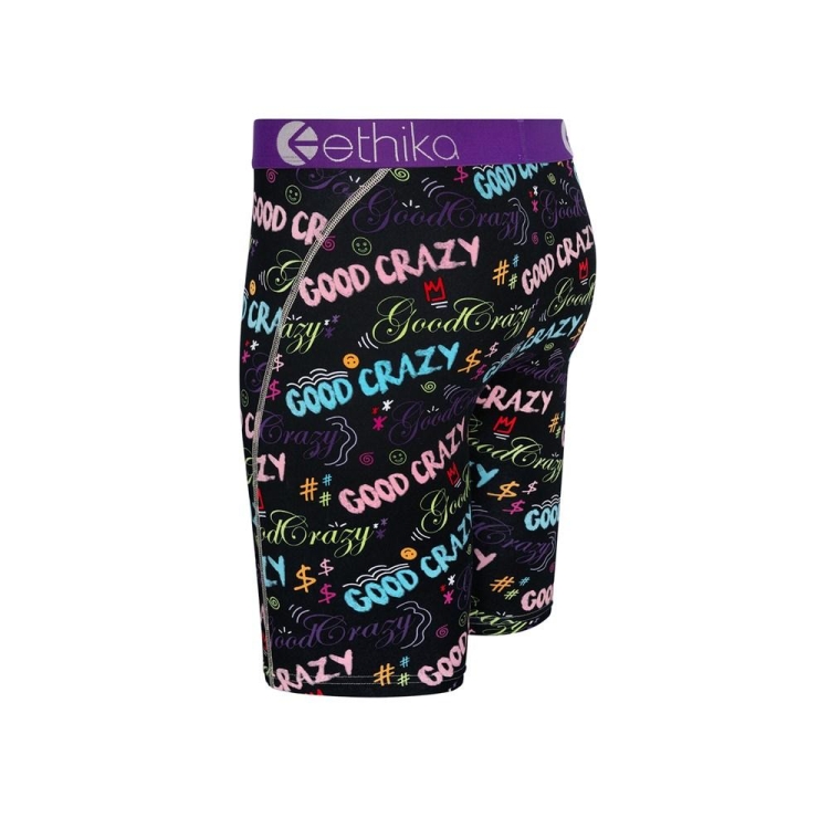 Ethika Good Crazy Vibes Staple Underkläder Pojke Svarta | XRP045293