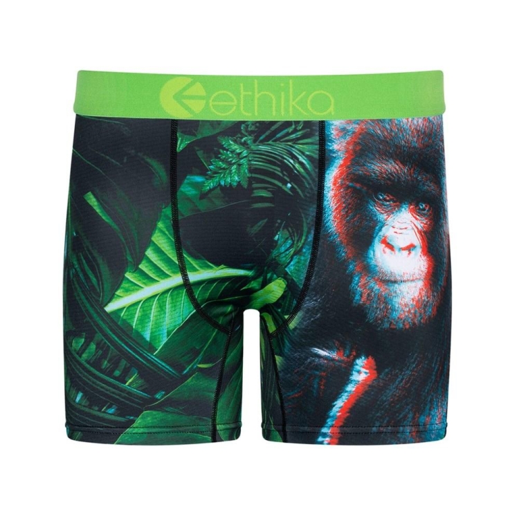 Ethika Gorilla Glitch 3D Mid Boxers Herr Gröna | AWT891340