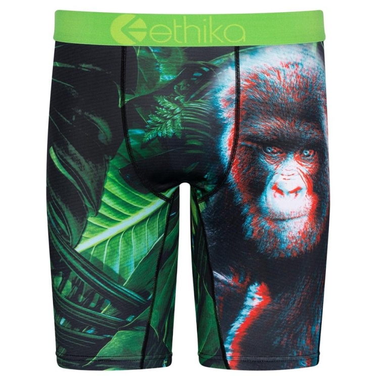 Ethika Gorilla Glitch 3D Staple Underwear Herr Gröna | ZOD754689