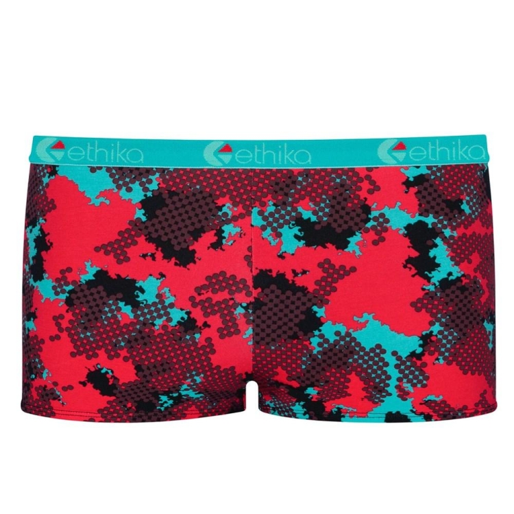 Ethika Halftone Shorty Underwear Dam Röda Blå | NZD351904