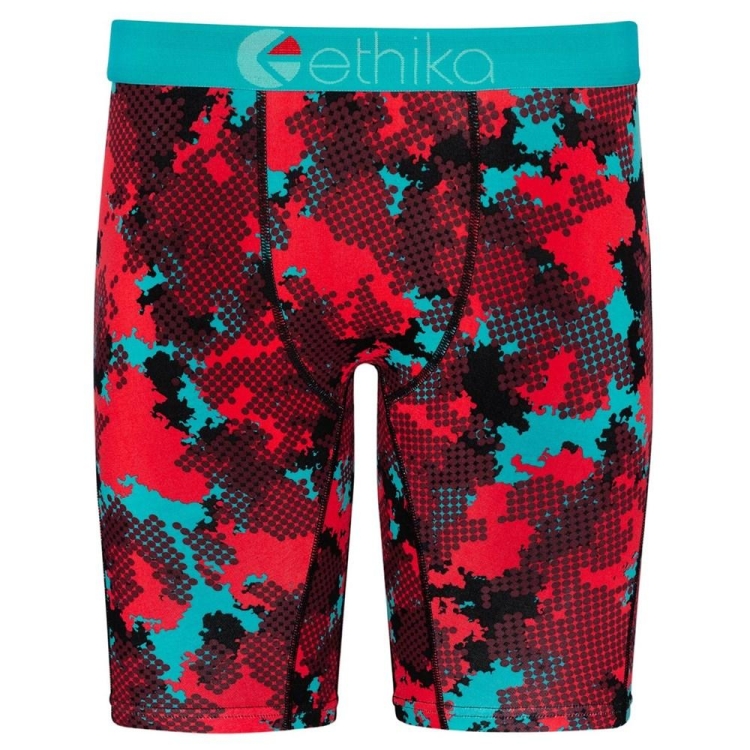 Ethika Halftone Staple Underwear Herr Röda Blå | VFR802537