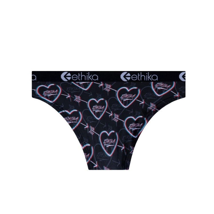 Ethika Heartbreaker 3D Bikini Underkläder Tjej Svarta | OHR349625