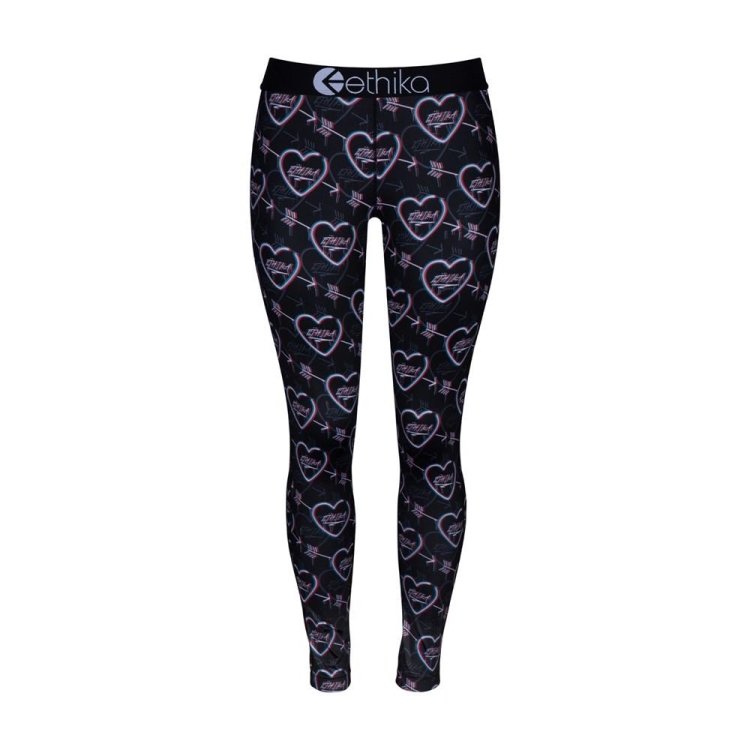 Ethika Heartbreaker 3D Leggings Tjej Svarta | HYQ461927