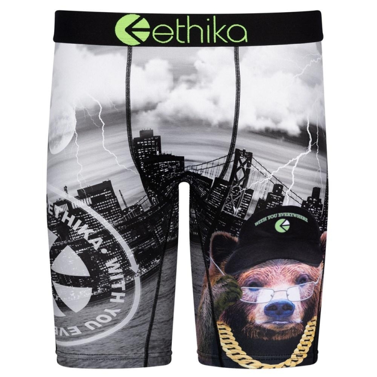 Ethika Hood Report Card Staple Underwear Herr Grå | MQX931827