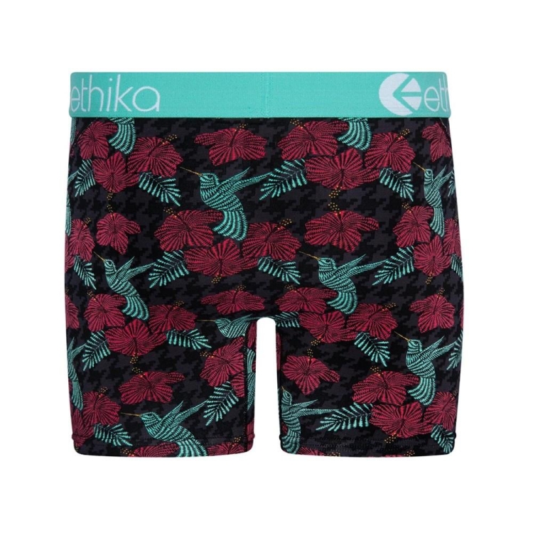 Ethika Hummer Mid Boxers Herr Svarta Röda | RLH641207