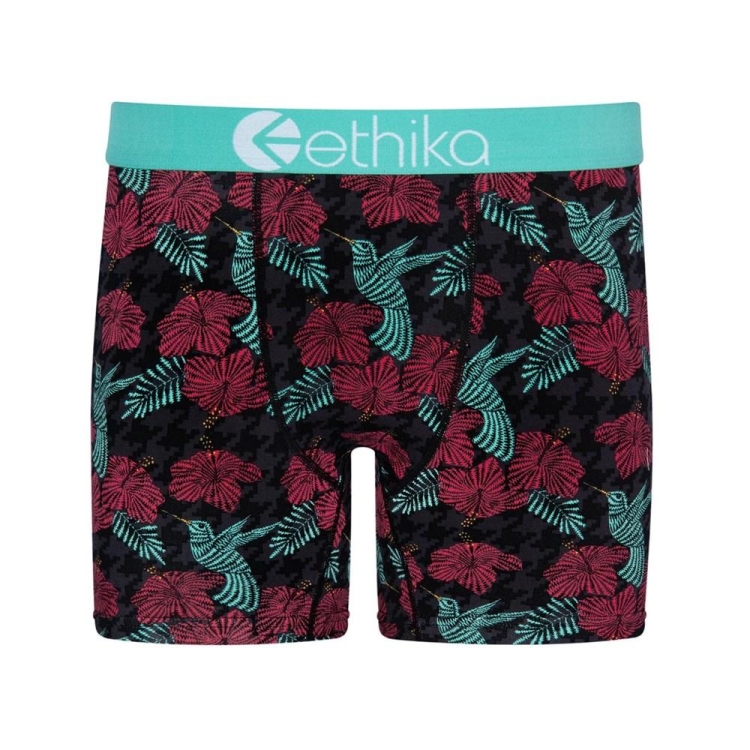 Ethika Hummer Mid Boxers Herr Svarta Röda | RLH641207