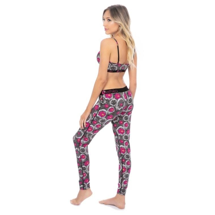 Ethika Jaws Of Life Leggings Dam Grå Rosa | ONC235981