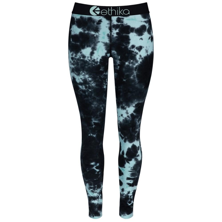 Ethika Lightning Dye Leggings Dam Svarta Turkos | RPF498602