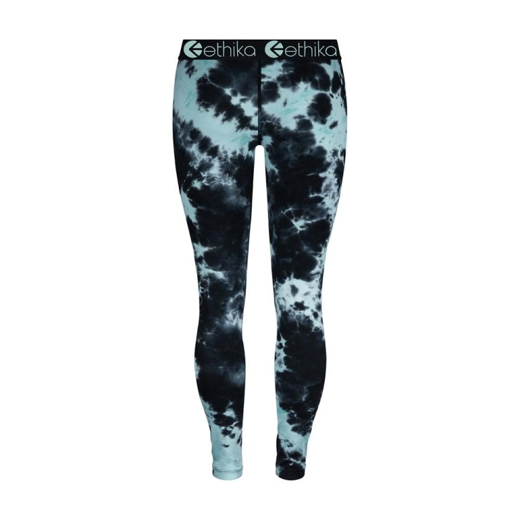 Ethika Lightning Dye Leggings Tjej Svarta Turkos | PVD431805