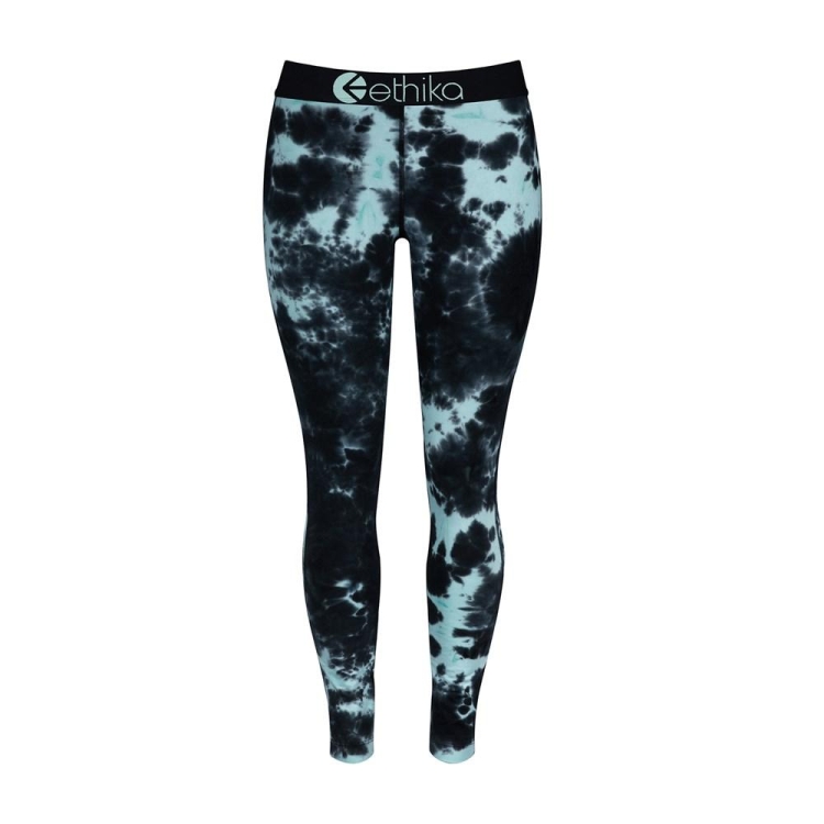 Ethika Lightning Dye Leggings Tjej Svarta Turkos | PVD431805