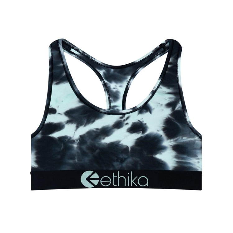 Ethika Lightning Dye Sports BH Tjej Svarta Turkos | YNT105683