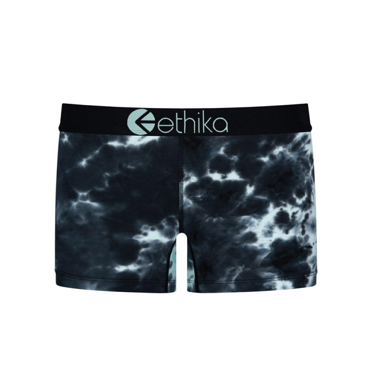 Ethika Lightning Dye Staple Underkläder Tjej Svarta Turkos | HCV596730