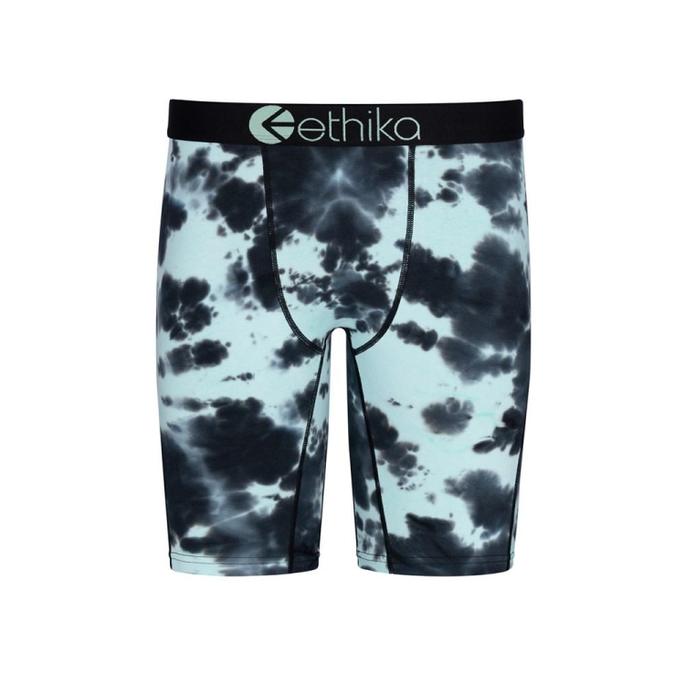 Ethika Lightning Dye Staple Underkläder Pojke Svarta Turkos | YCN521487