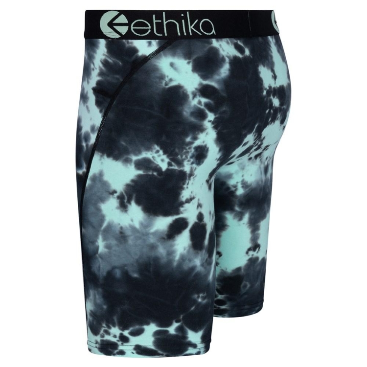 Ethika Lightning Dye Staple Underwear Herr Svarta Turkos | GKY945716