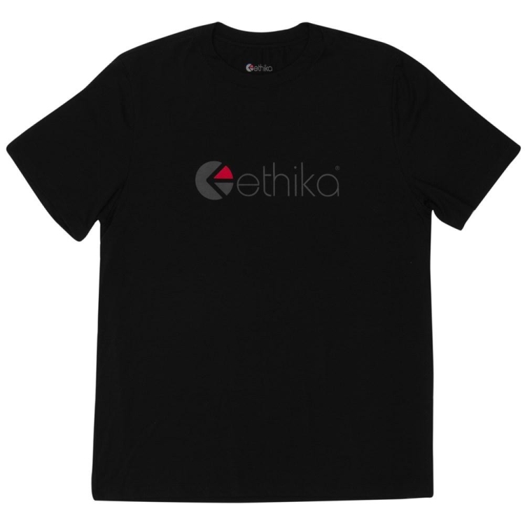 Ethika Logo T-shirt Herr Svarta | XRH982107