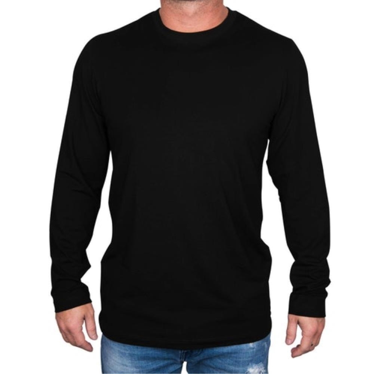 Ethika Long Sleeve T-shirt Herr Svarta | OEC724658