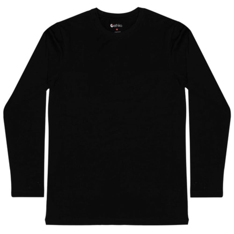 Ethika Long Sleeve T-shirt Herr Svarta | OEC724658