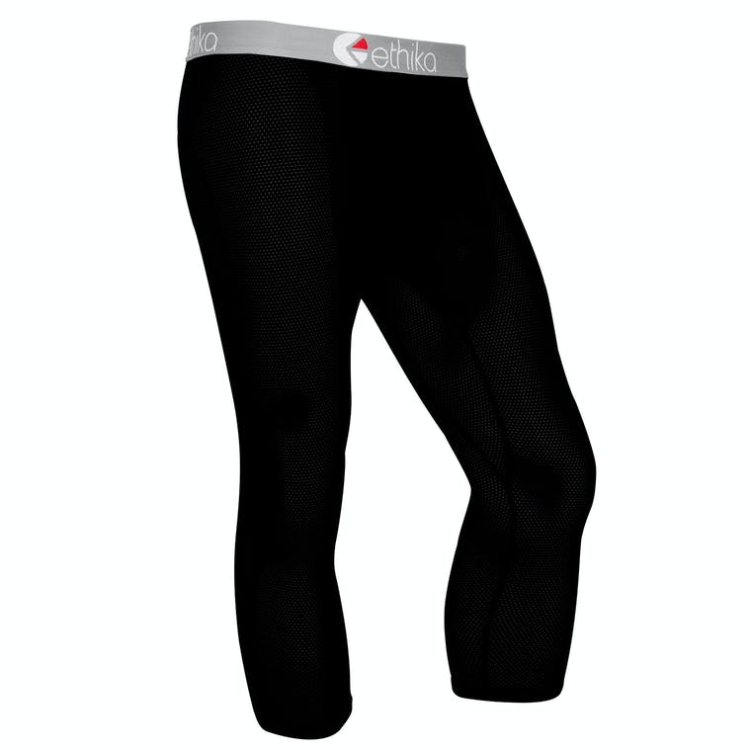 Ethika Micromesh 3/4 Strumpbyxor Herr Svarta | OPF463198