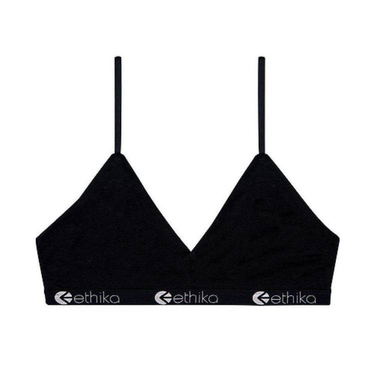 Ethika Midnight V Neck Bra Dam Svarta | KDV517869