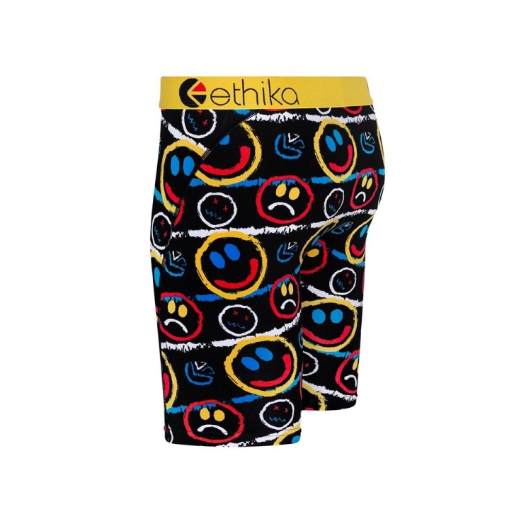 Ethika Mood Staple Underkläder Pojke Svarta Gula | LAH749521