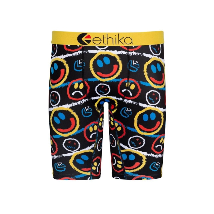 Ethika Mood Staple Underkläder Pojke Svarta Gula | LAH749521