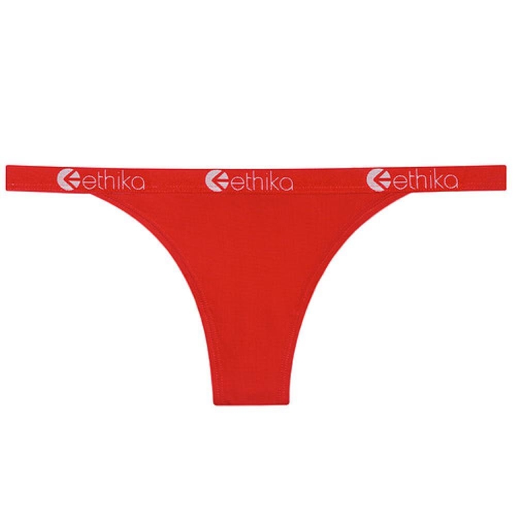 Ethika Nylon Brazilian Cheeky Underwear Dam Röda | HXF682435