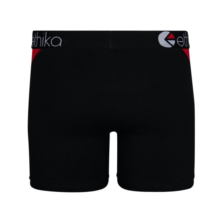 Ethika OG Contrast Mid Boxers Herr Röda Svarta | AXC258734