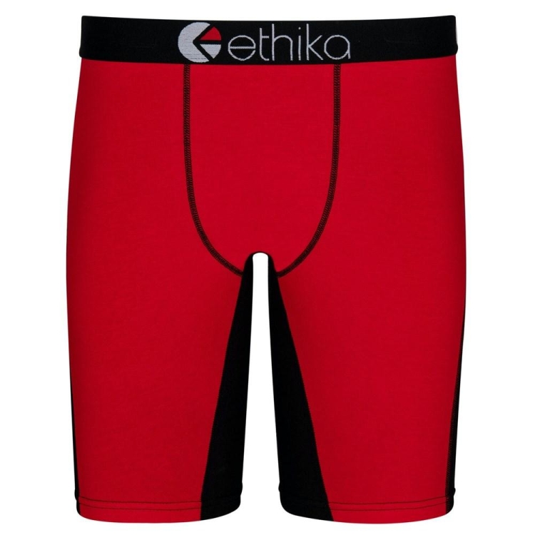 Ethika OG Contrast Staple Underwear Herr Röda Svarta | XHO540139