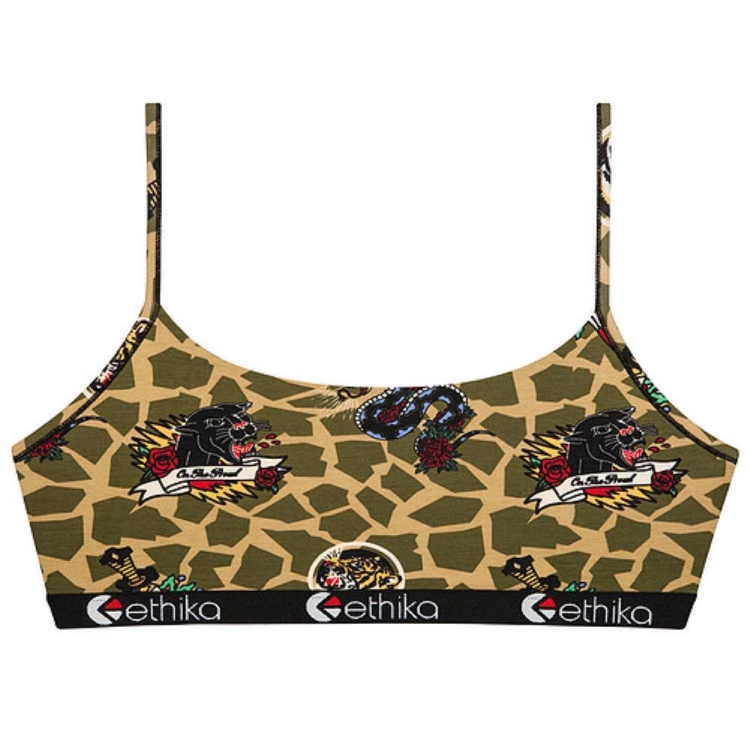 Ethika On The Prowl Pullover Bra Dam Olivgröna | OZP504137