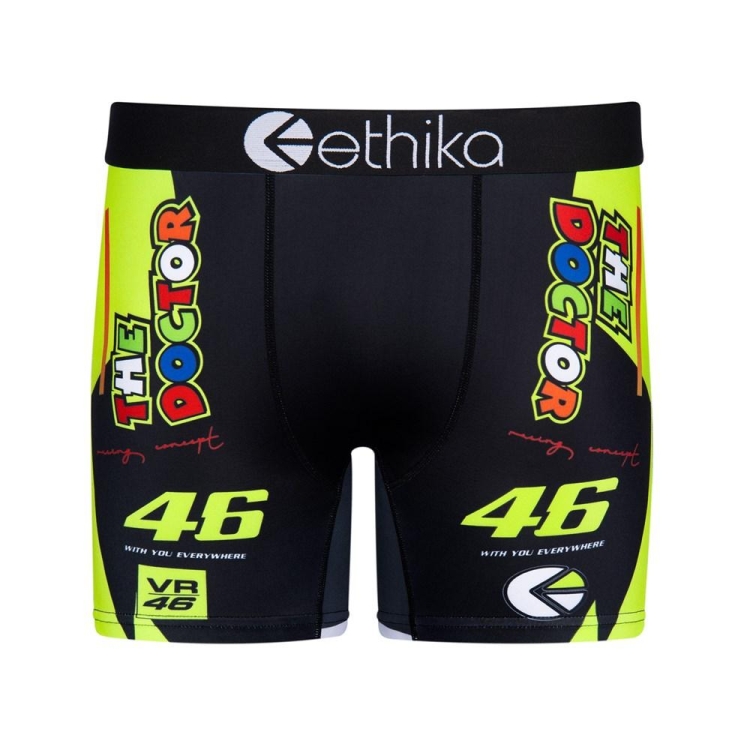 Ethika One Sec Mid Boxers Herr Svarta Vita | ELA356019