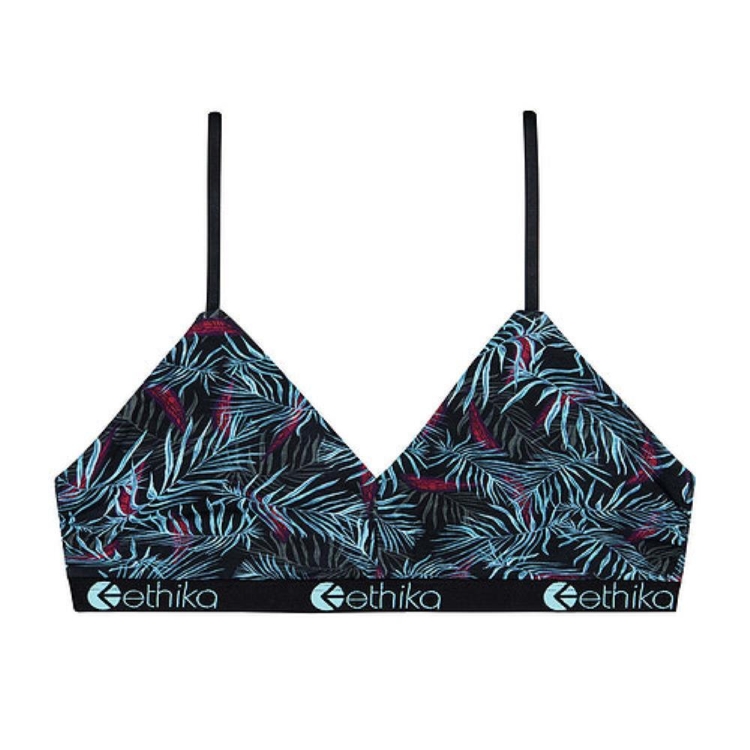 Ethika Party Palms V Neck Bra Dam Turkos | ZGO016374