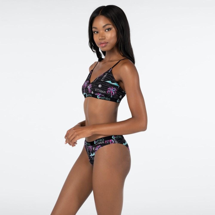 Ethika Patch Bikini Underwear Dam Svarta | HEK942135